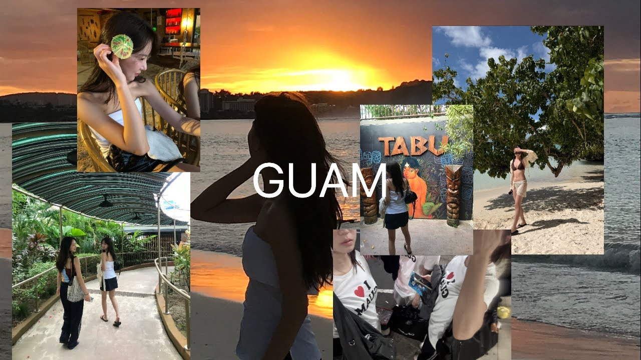 [GUAM VLOG] 괌 여행 DAY2•3 |우정 여행 | 괌에서 외국인 친구 만들기⁉️ | 타부 비치 바 | 괌 렌트카 | 괌 아울렛 쇼핑 | 돌고래 없는 돌고래 투어🐬
