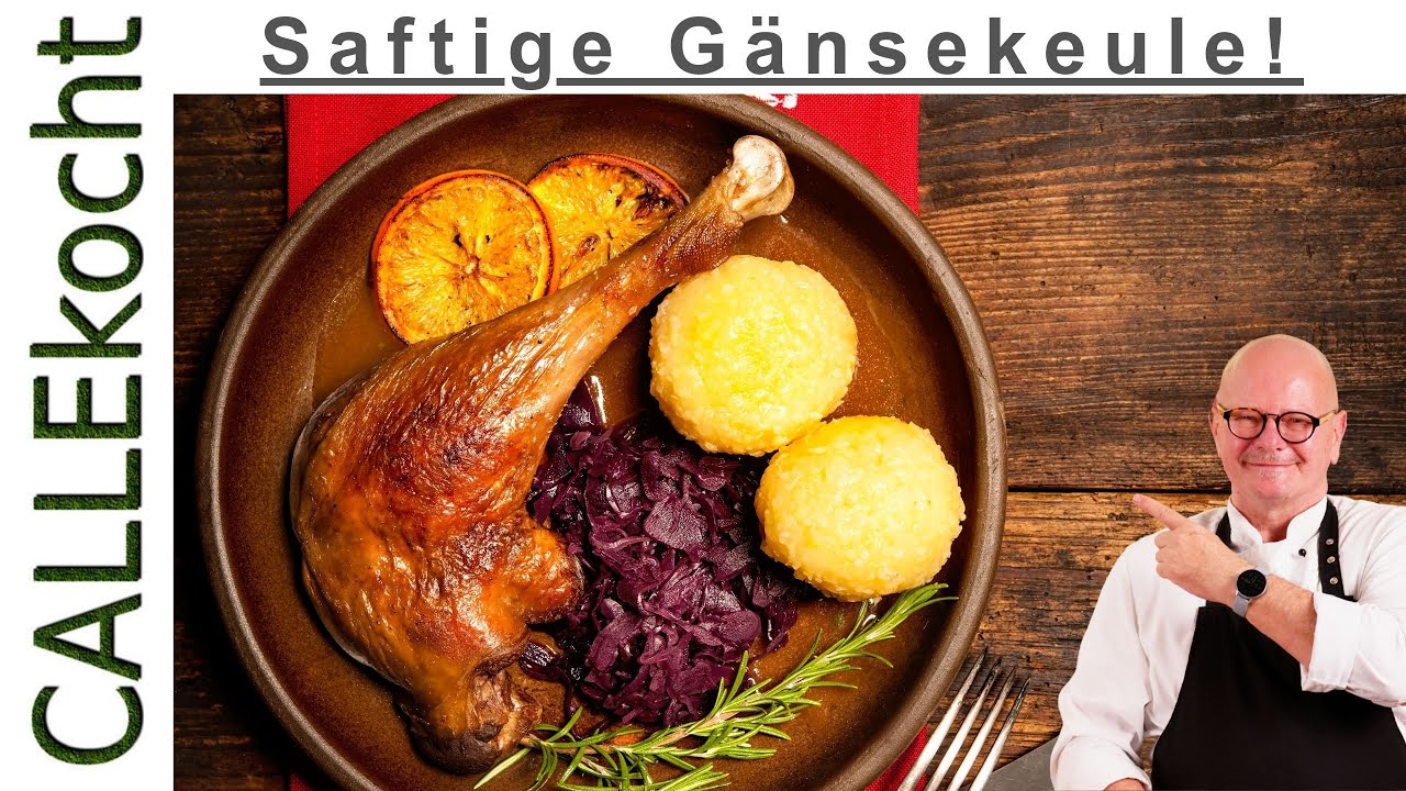 Nie wieder trockene G&auml;nsekeule! Lecker knusprig & saftig dank Sous-Vide