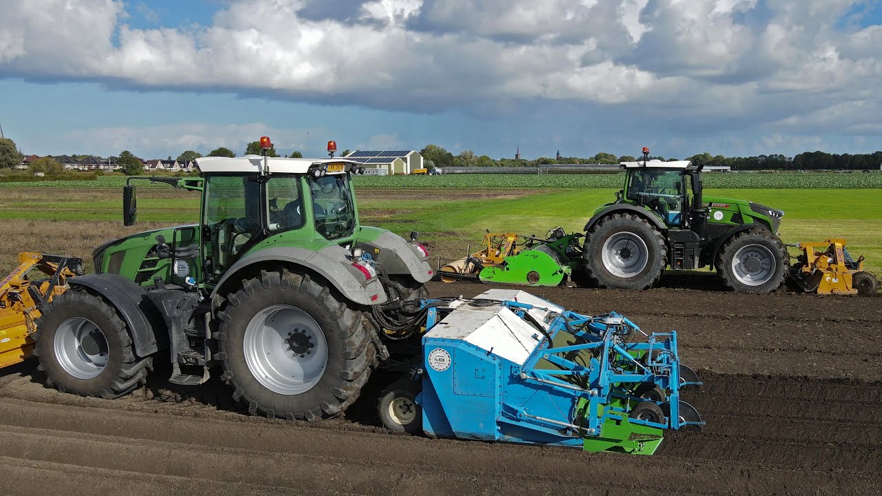 Fendt 942 Gen 7 and Fendt 828 with Alpego front mulchers and Farmtec Rotar using Raven Precision GPS