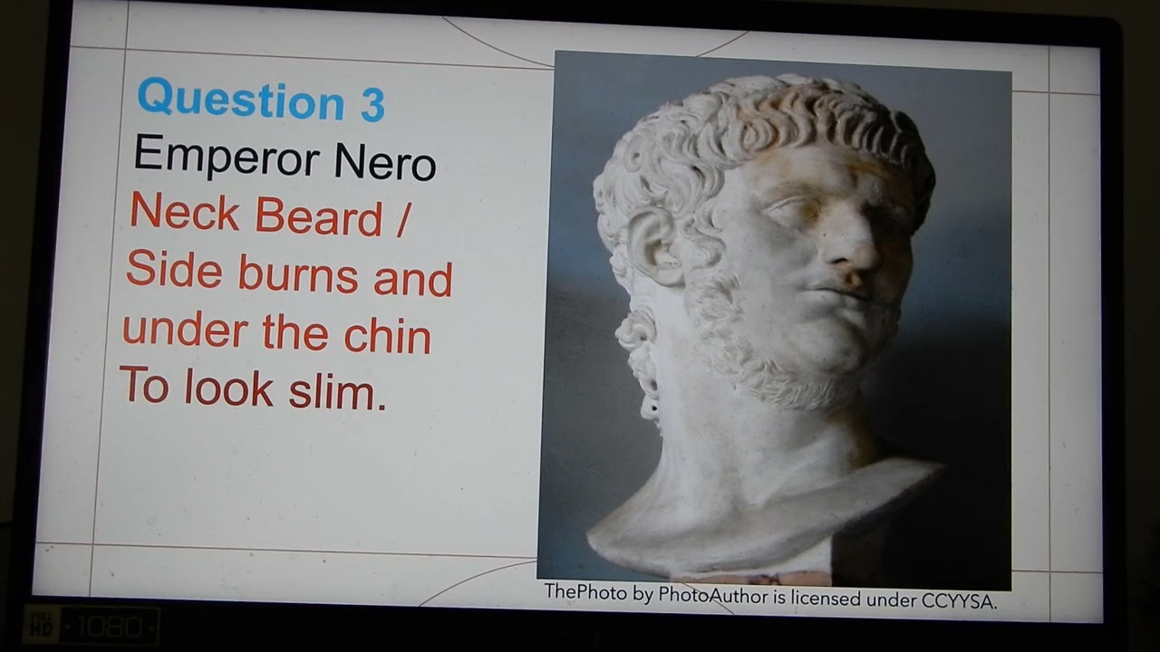 Quiz 8 R3 Facial Hair Through the Ages