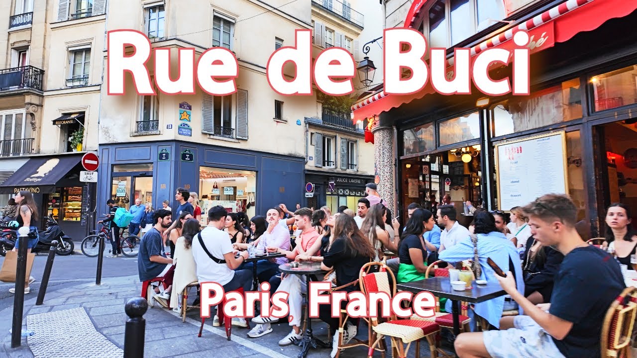 【4K】𝐖𝐀𝐋𝐊 🇫🇷 Rue de Buci in Saint Germain des Prés, Paris