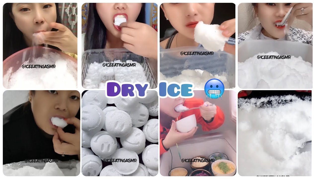 [ASMR] FREEZER FROST 🤍 & POWDERY SOFT ICE EATING & DRY ICE EATING & CARBONATED ICE  🥶  أكل الجليد