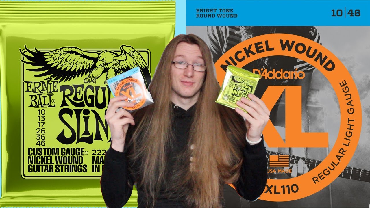 Гитарные струны Ernie Ball и D’Addario