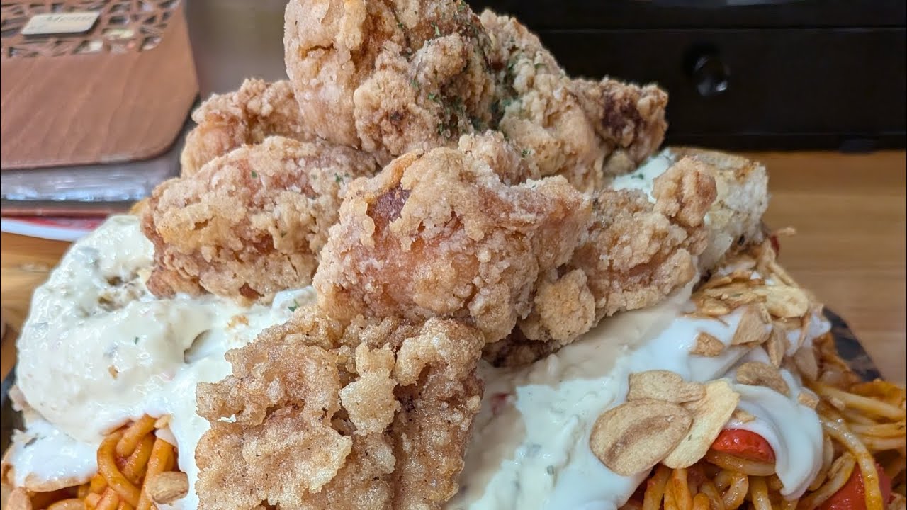 罪深き高カロリナポリ☆3kg超えの揚げ物とナポリタンを喰らう☆下町の洋食屋わしゃんがれ