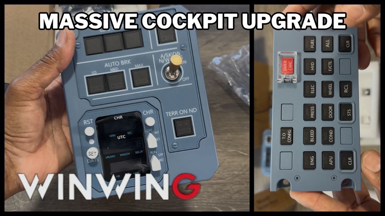 Обновление кабины Airbus WinWing 32 Metal AGP и EFIS для MSFS X-Plane