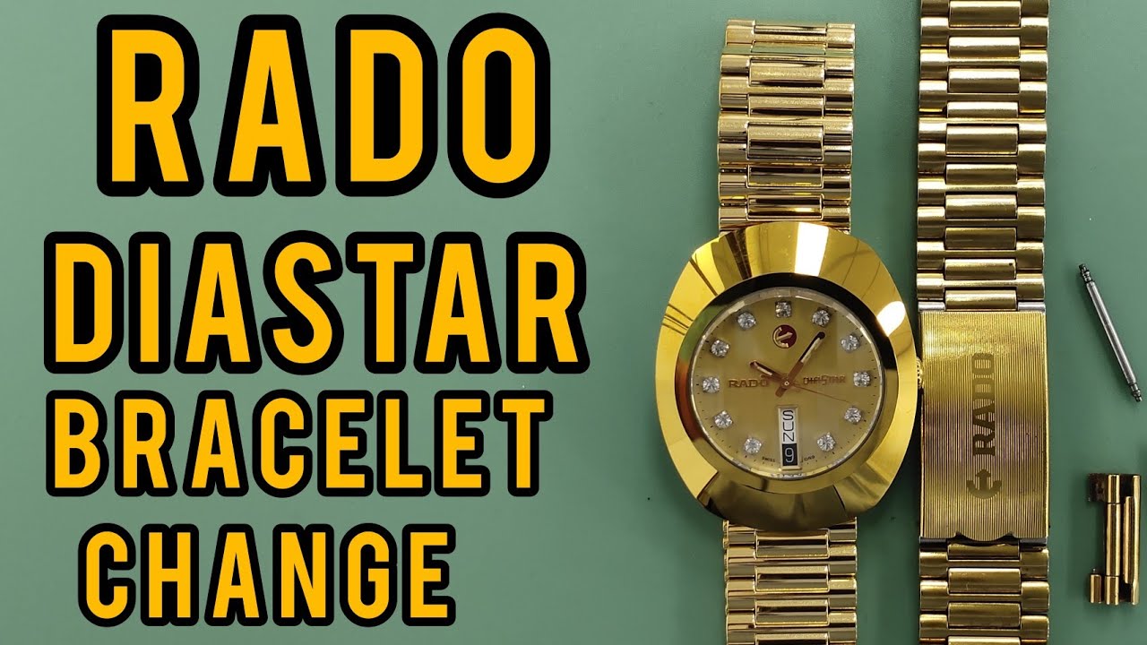 i will show you how to change the bracelet rado diastar watch 636.0313.3 tutorial
