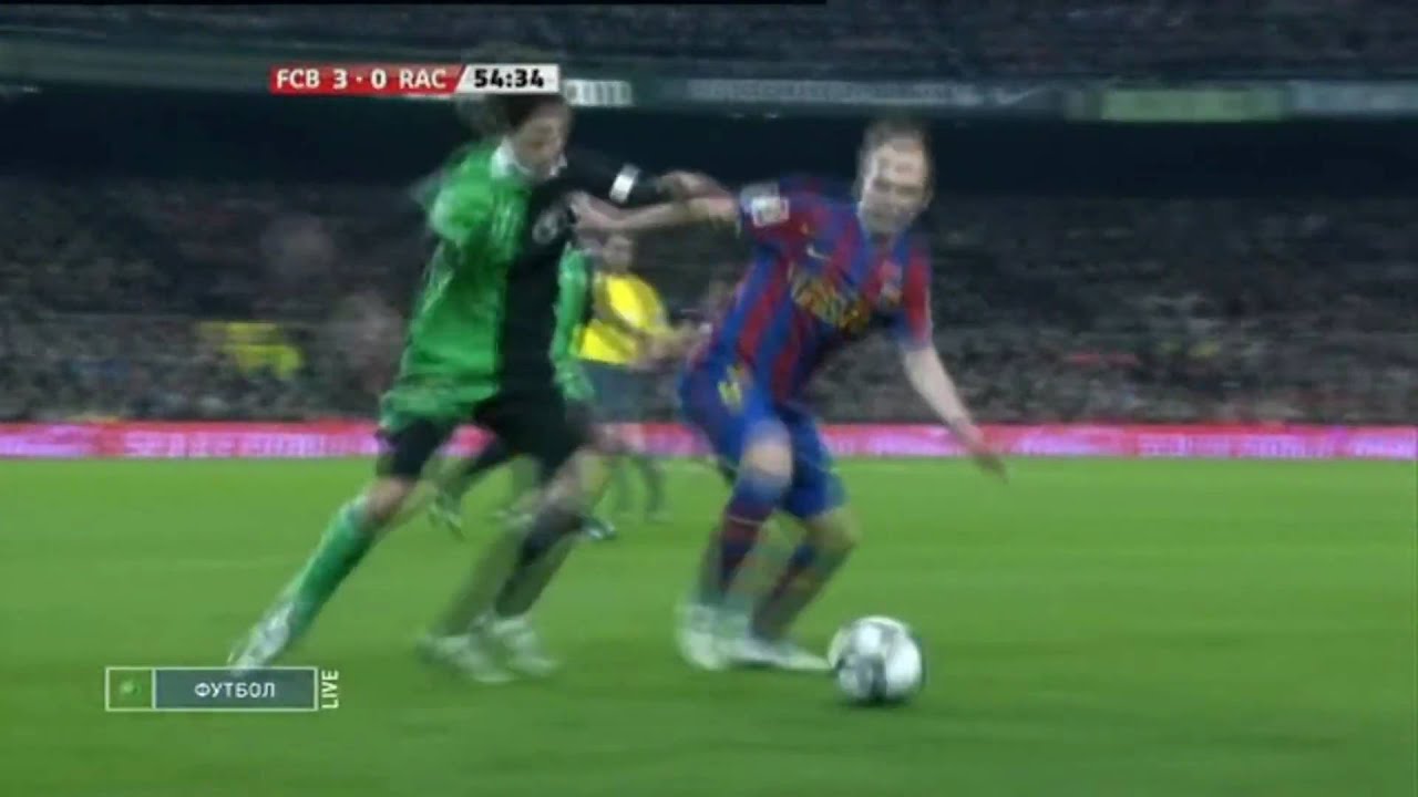 Andrès Iniesta Vs Racing Santander (21.02.10)