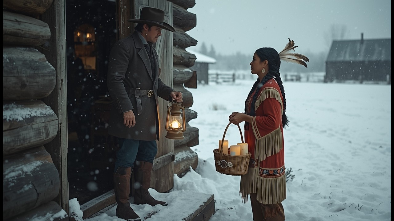 Cowboy Had Christmas Dinner Alone Until a Native Woman Arrived and Asked, “Could You Buy Candles?