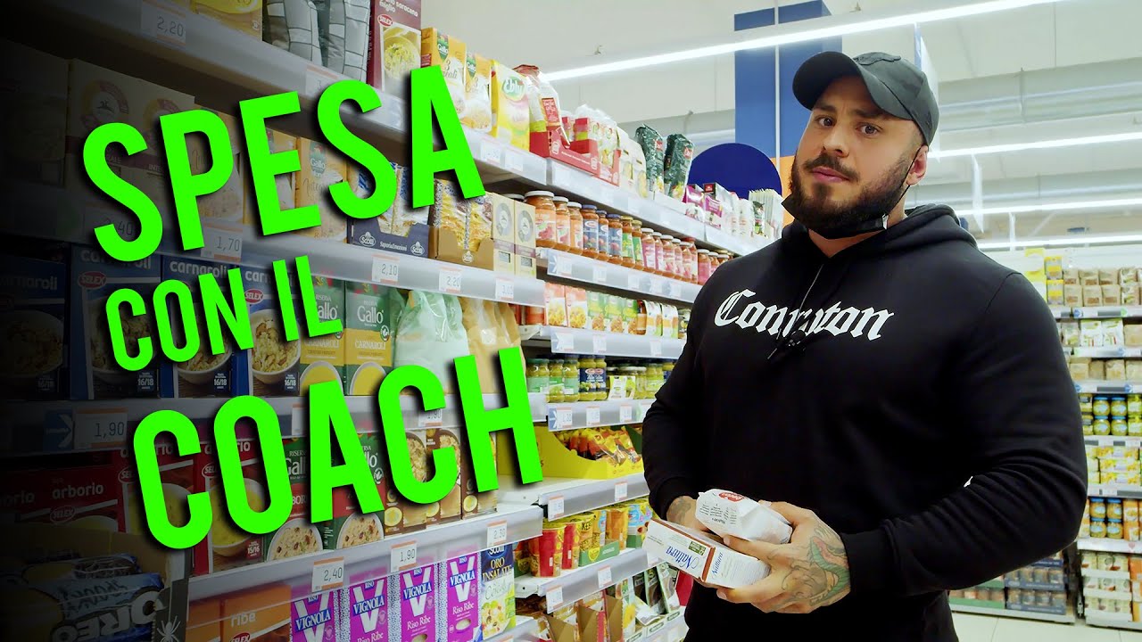 SPESA CON IL COACH 🛒🛍🍖🍗💪🏋