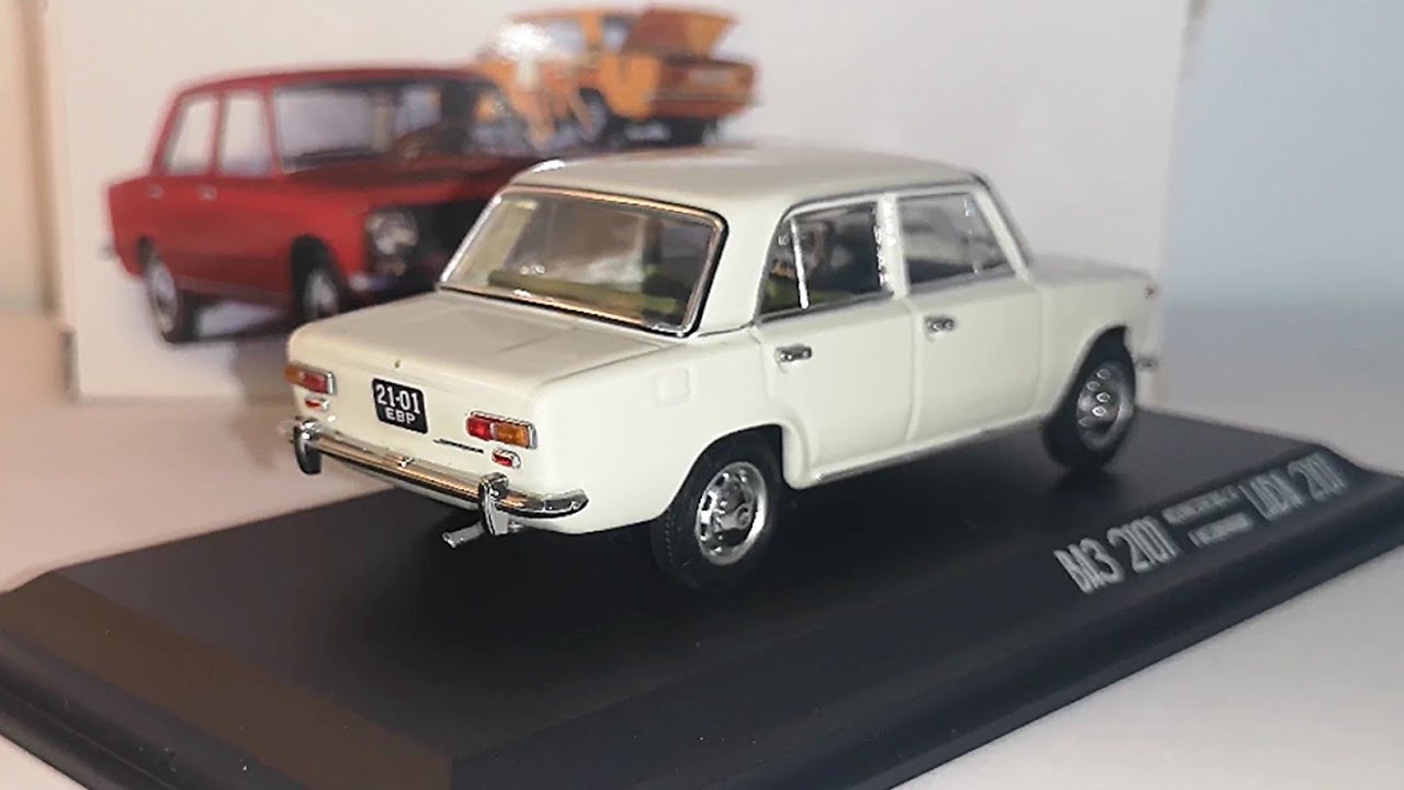 Lada VAZ 2101 Modelcar  White in 1/43 by EVR-mini