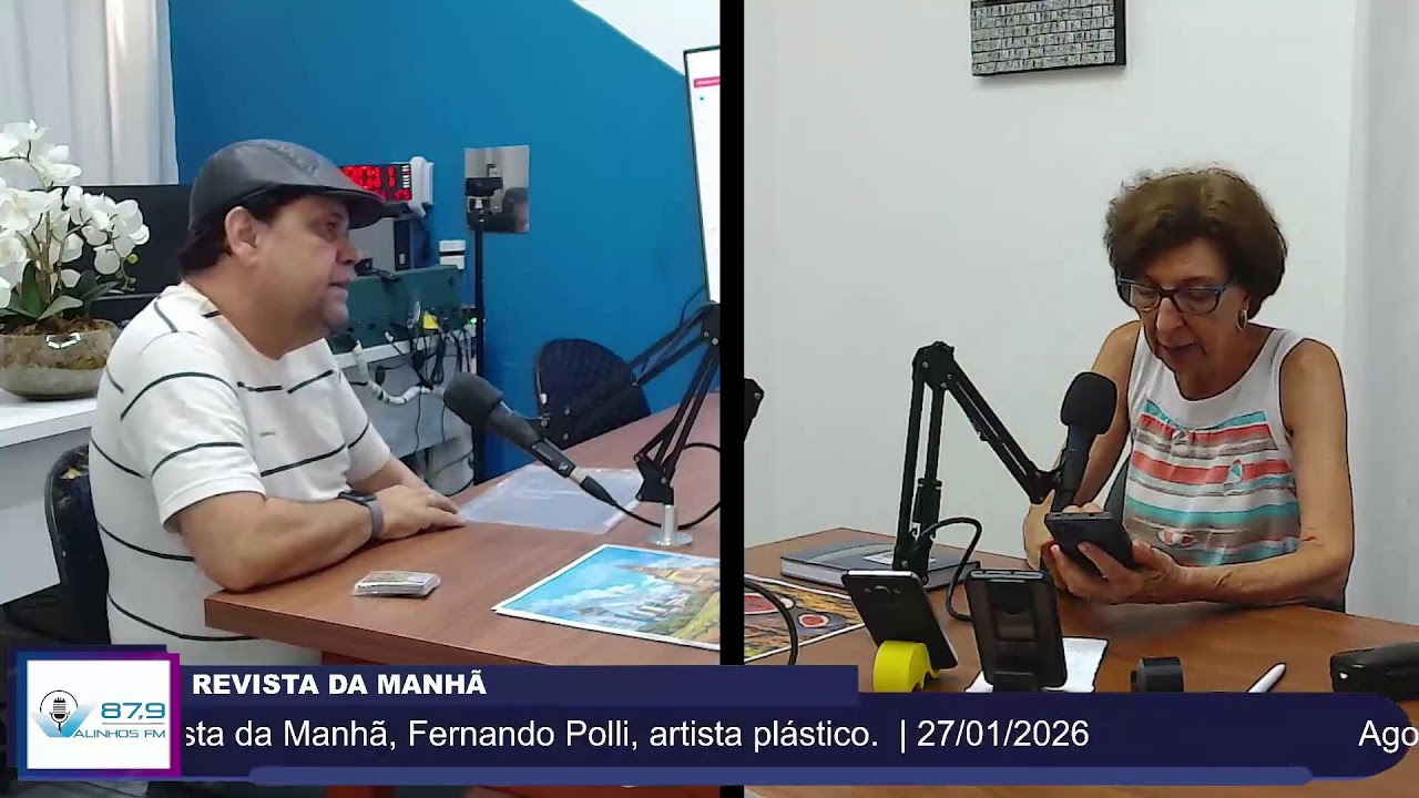 Agora na Revista da Manhã, Fernando Polli, artista plástico.
