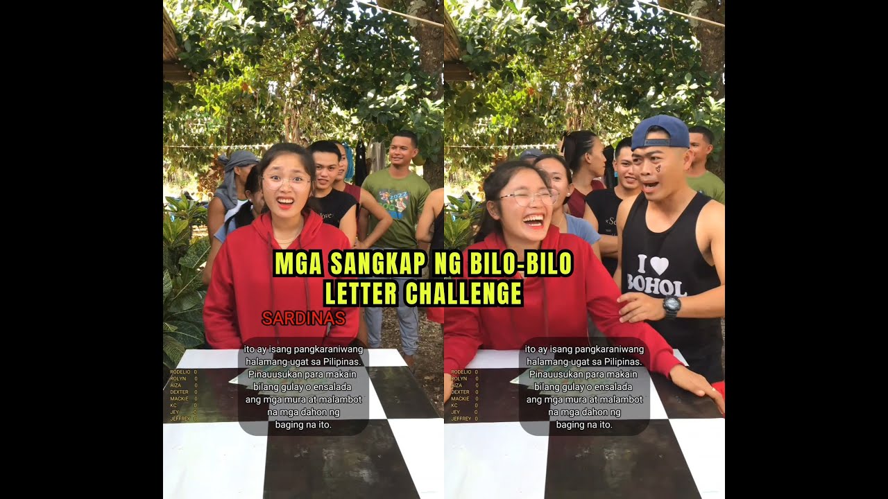 Mga Ingredients/Sangkap ng Binignit or Bilo-Bilo sa Tagalog | Letter Challenge from A-Z