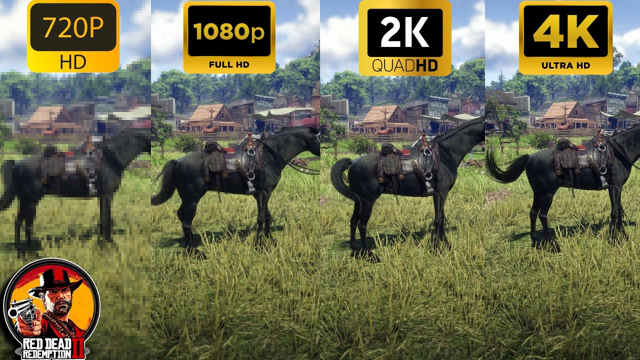 RDR2 Graphics Test &mdash; 720p vs 1080p vs 2K vs 4K | Best Resolution Comparison!