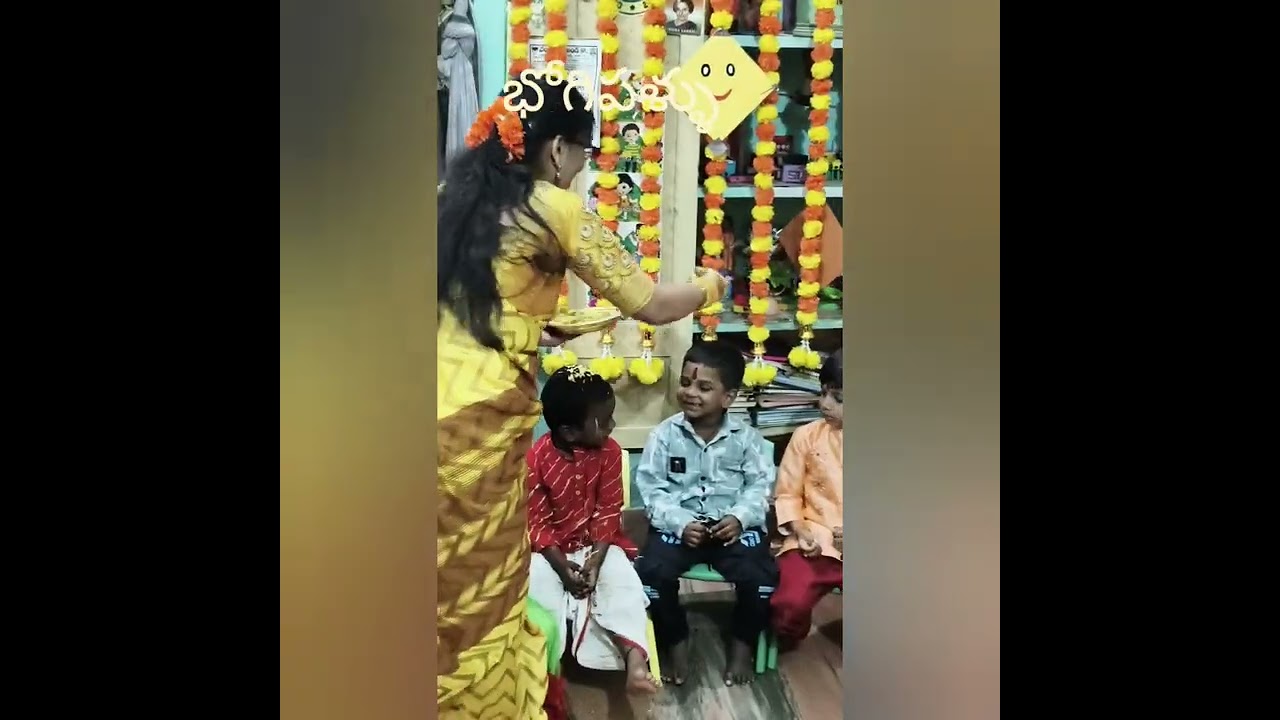 Sankranthi sambaralu@Anganwadi🥰