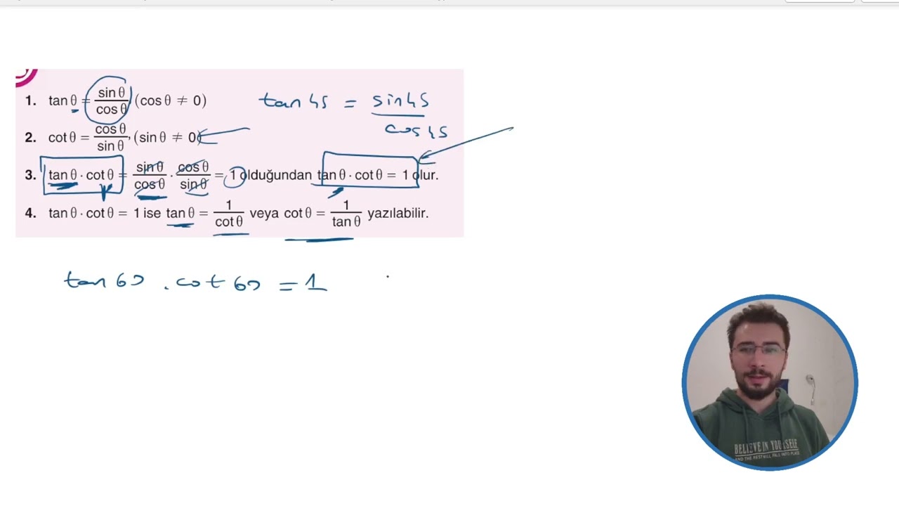 Trigonometrik Özdeşlikler 10.sınıf (mse329)