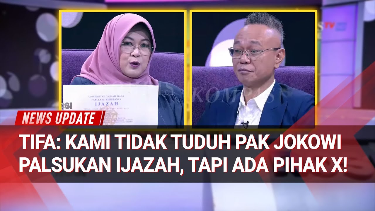 Tifa: "Kami Tak Pernah Tuduh Jokowi Palsukan Ijazah, Ada Pihak X yang Bermain!