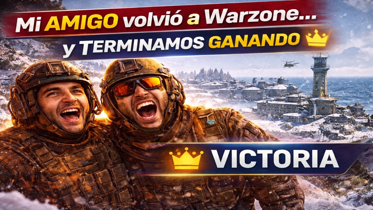 Mi Bro volvió a Warzone… y terminamos GANANDO 👑🔥