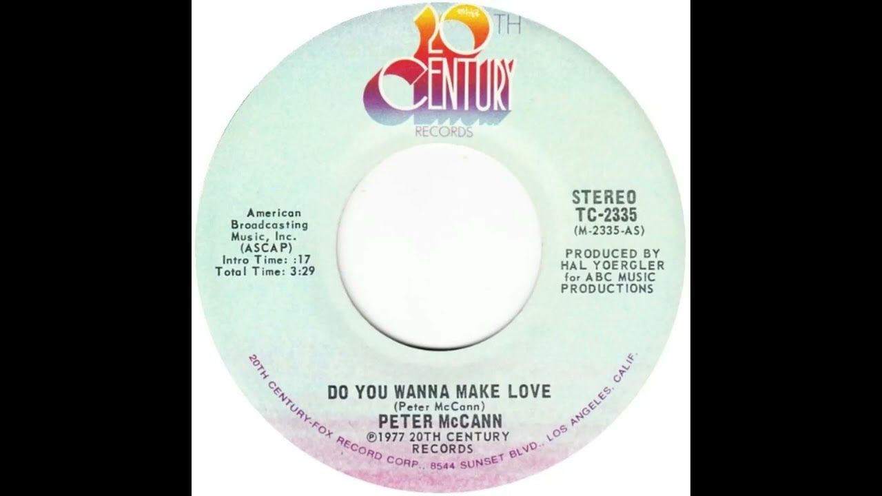 Peter McCann - Do You Wanna Make Love (1977)