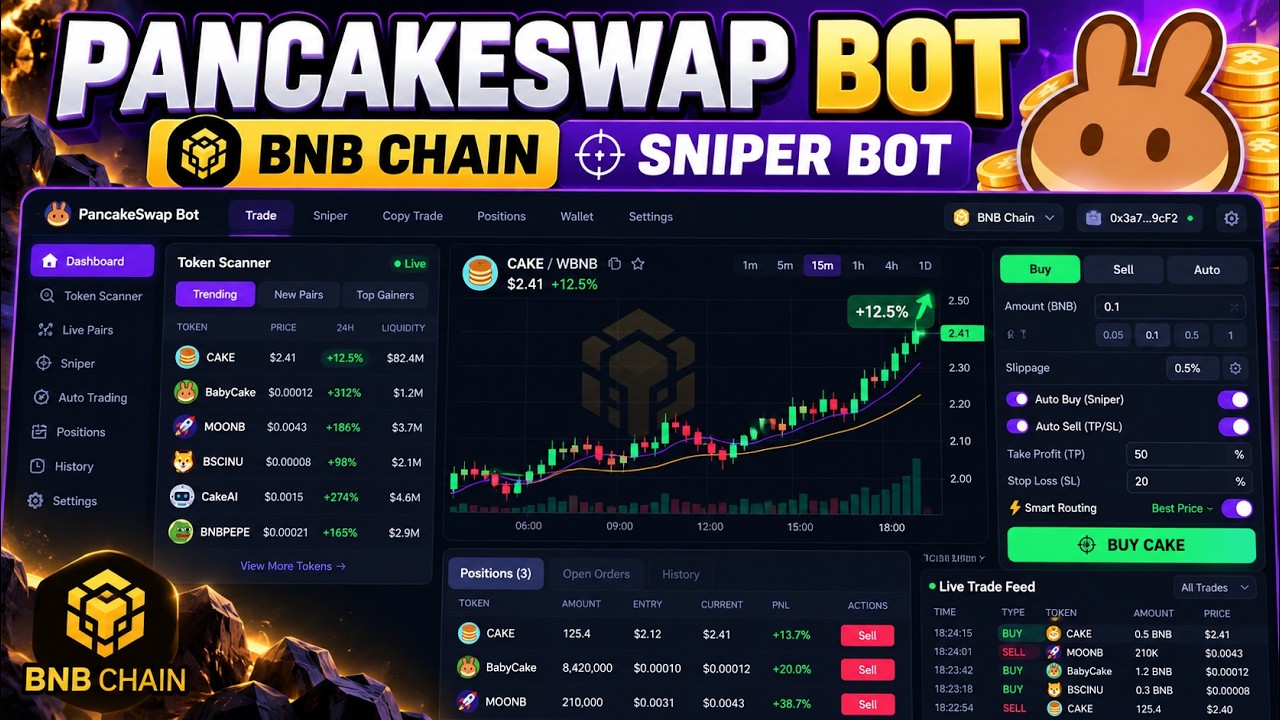 PancakeSwap Trading Bot | PancakeSwap Sniper Bot for BNB Chain