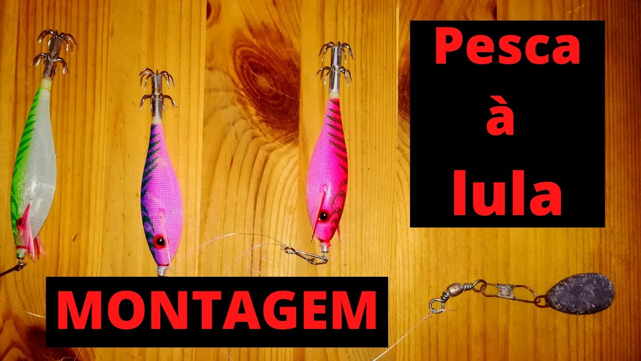 Montagem para pesca à lula apeada!