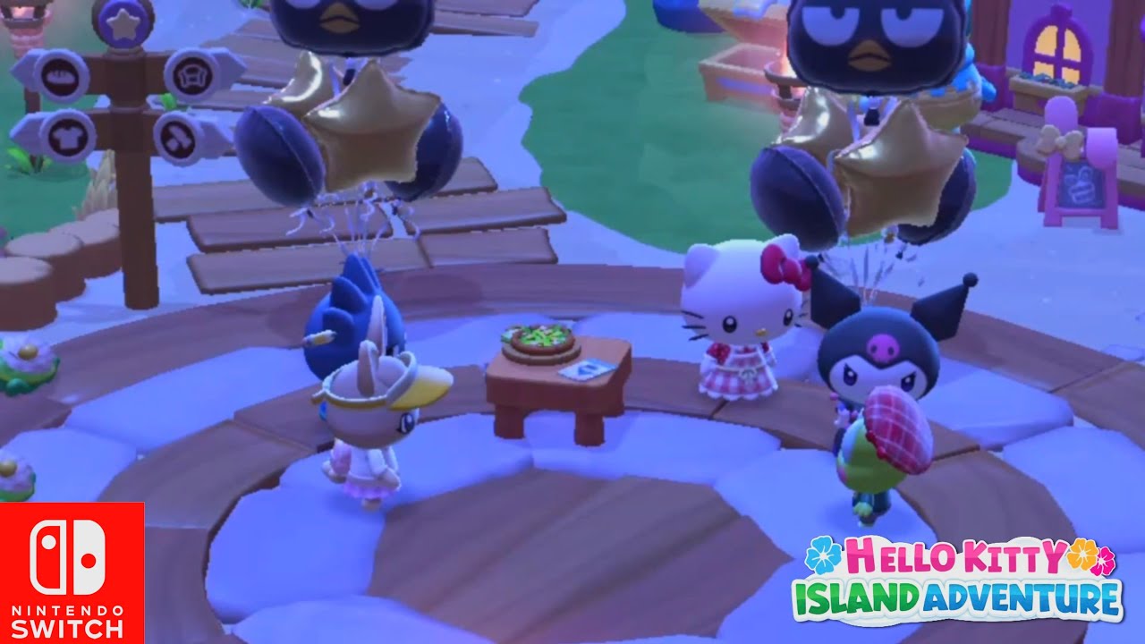Hello Kitty Island Adventure Switch: Badtz-maru Birthday! Quest The Most Epic Prank Ever
