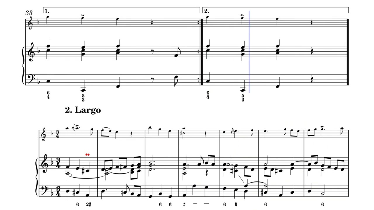 Sonata in F major for flute and continuo TWV41 F2 GP Telemann