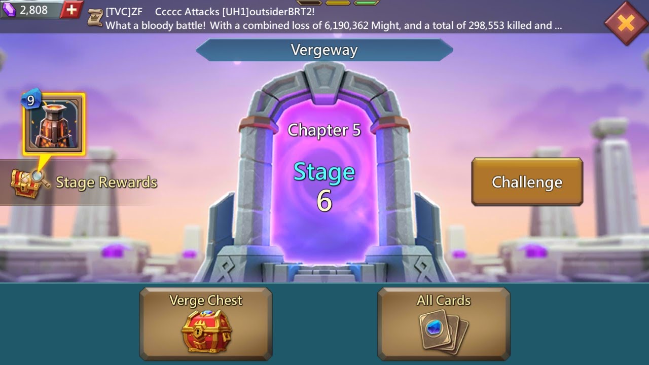 Lords mobile Vergeway chapter 5 stage 6