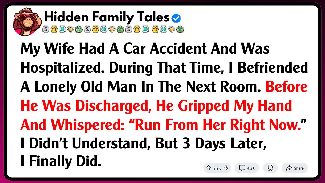 My Wife Had A Car Accident And Was Hospitalized. During That Time, I Befriended A Lonely Old...