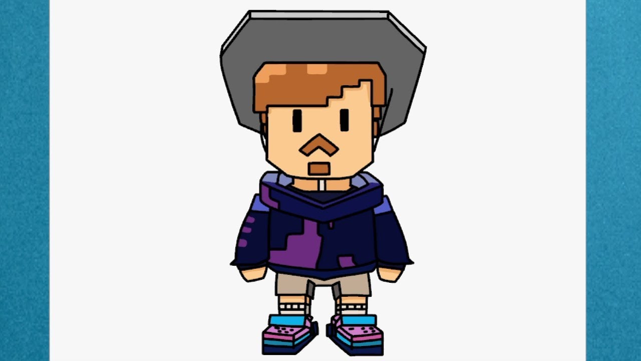 Como dibujar a Mr Beast de Stumble Guys