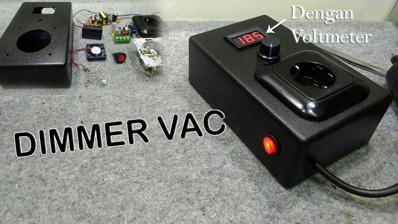 Dimmer Listrik AC dengan Voltmeter