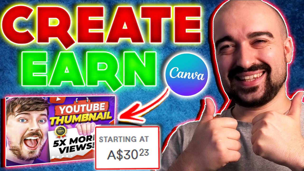 Earn Rewards With Canva Creating Thumbnails! - Simple Side Hustle Fiverr Guide