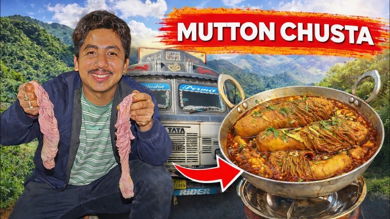MUTTON CHUSTA CURRY ||😋 First Time বনালো 😁🥰 @AjayBoro28 