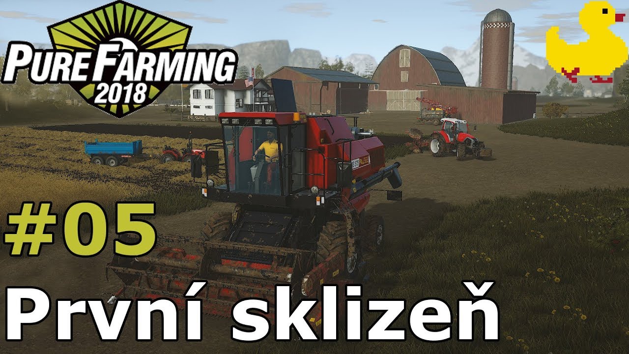 Prvn&iacute; sklizeň - Pure Farming 2018 #05