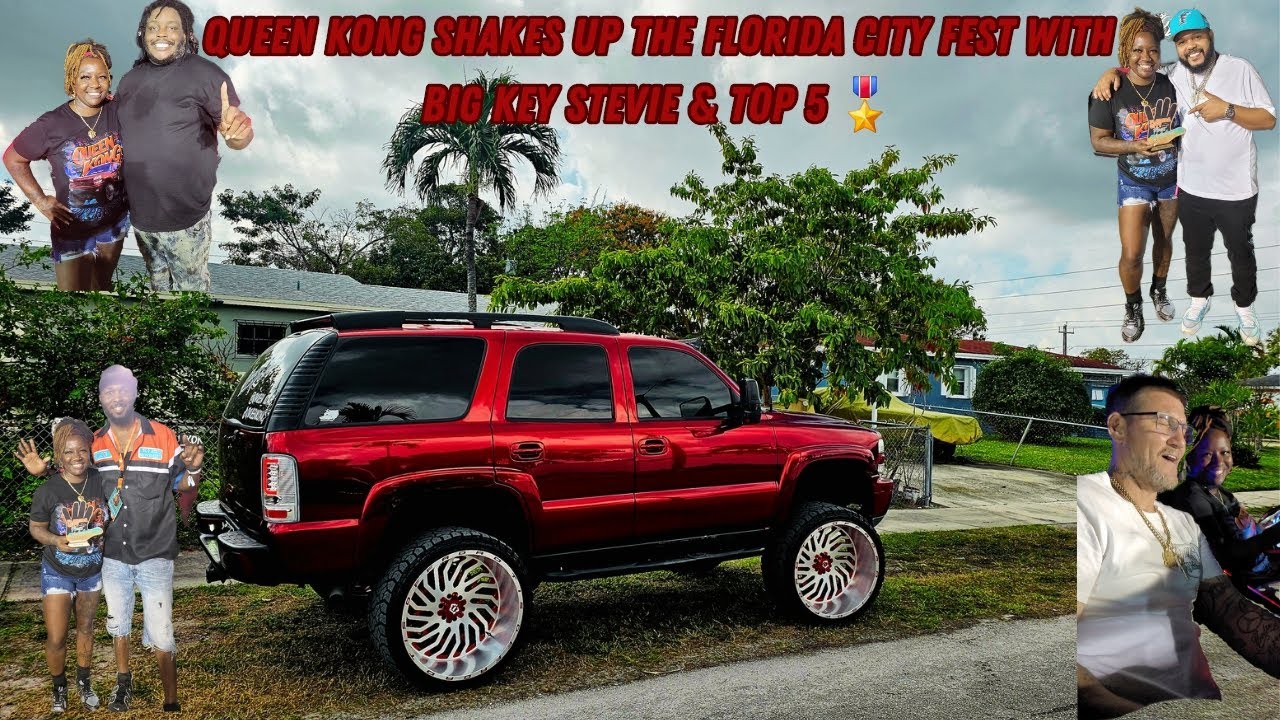 Queen Kong comes with the car audio to SHAKE UP the Florida City Fest with Top 5 & Big Key Stevie‼️