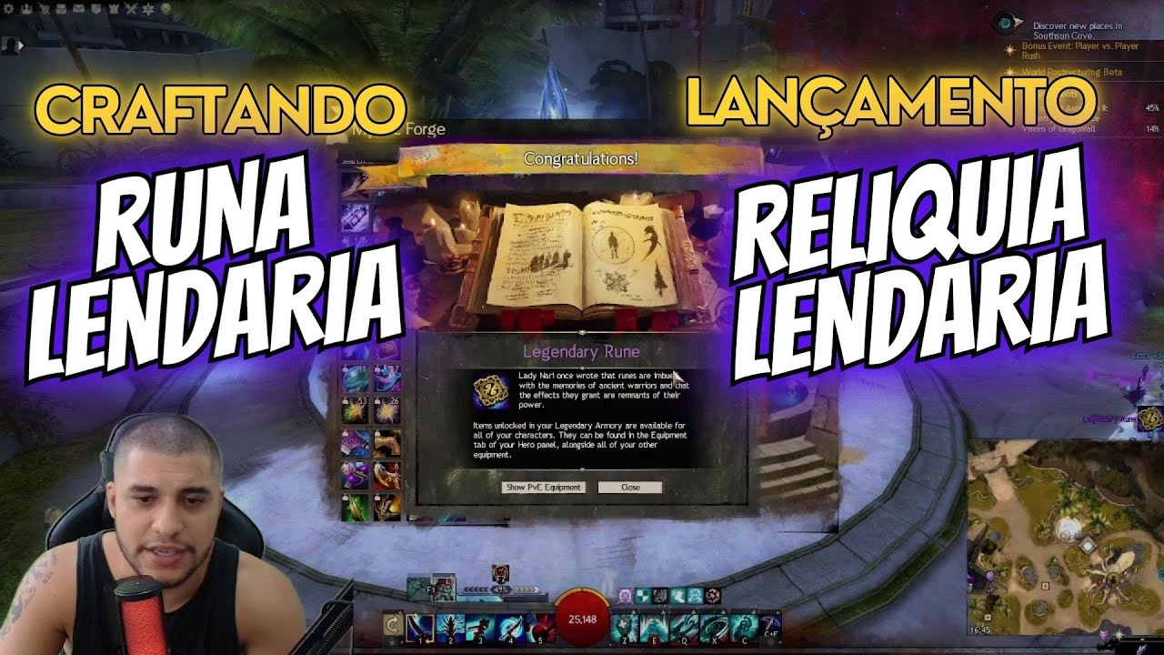 TUTORIAL: CRAFTANDO RUNA LENDÁRIA PRA RECEBER RELÍQUIA LENDÁRIA (GUILD WARS 2)