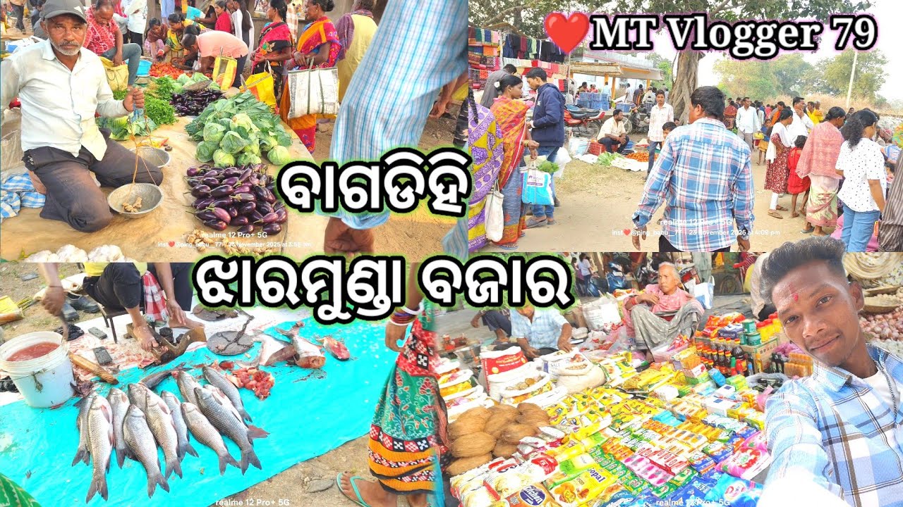 ବାଗଡିହି ଝାରମୁଣ୍ଡା ବଜାର☺️Sambalpuri💫 vlog video @Madanmt-b8t :-bagdehi jharmunda bazar jharmunda 