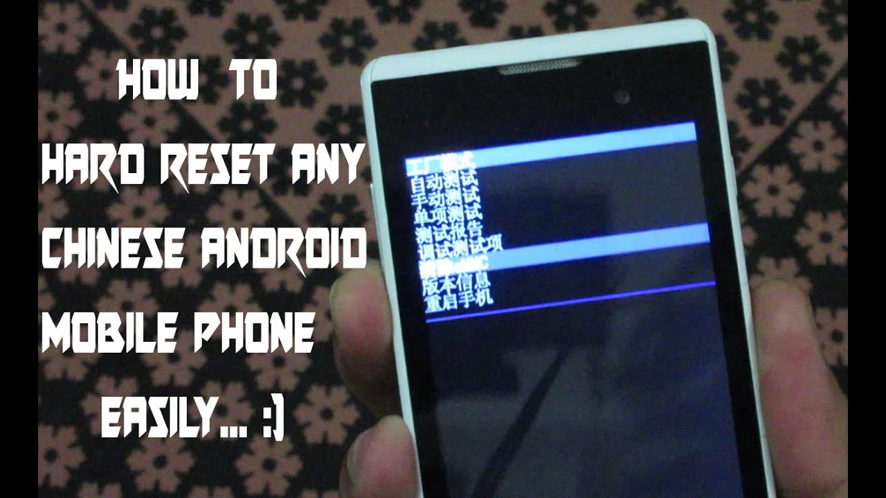 Как легко выполнить полный сброс настроек любого китайского смартфона на Android | Как выполнить ...
