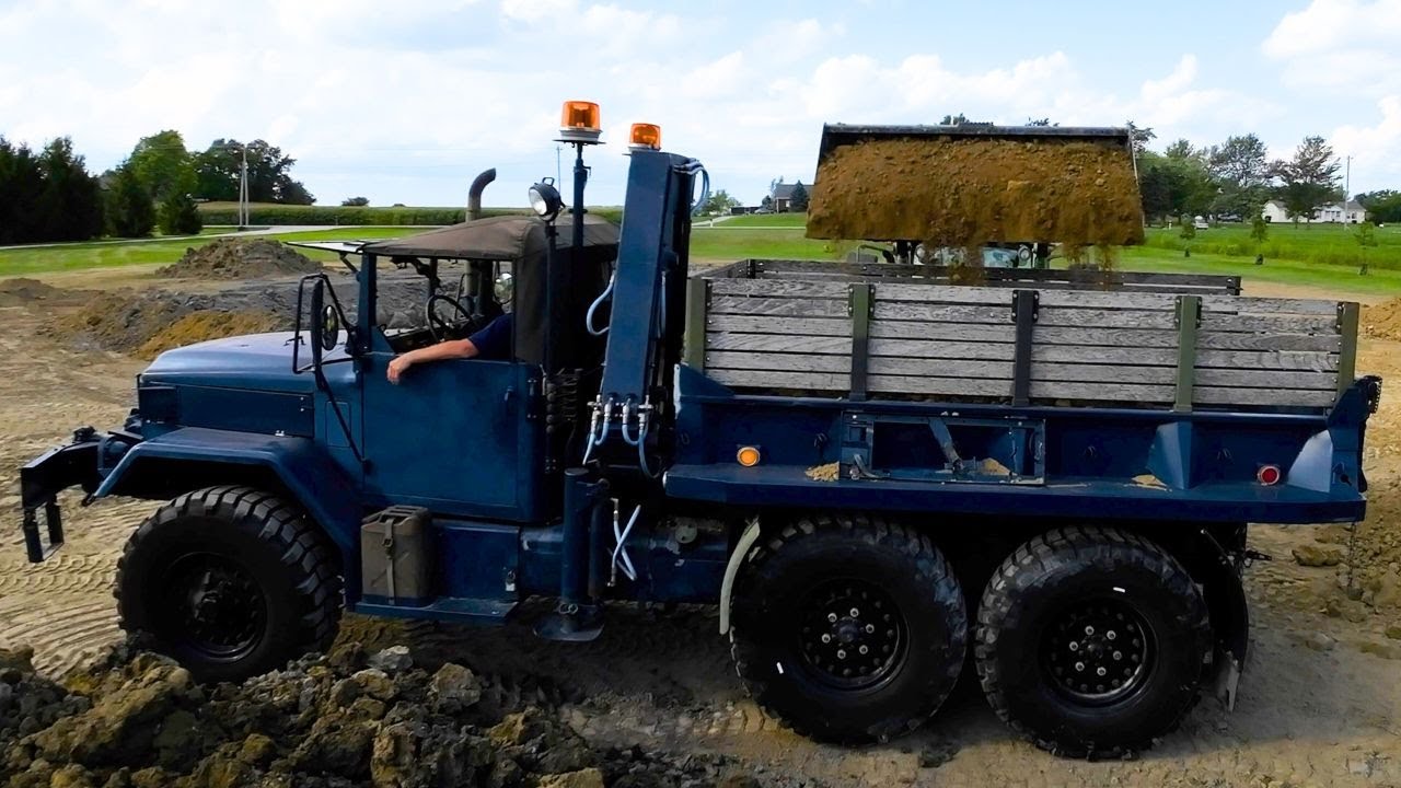 1952 STUDEBAKER DUECE AND A HALF Hauling Soil! Pond Dig with Kubota U48-5