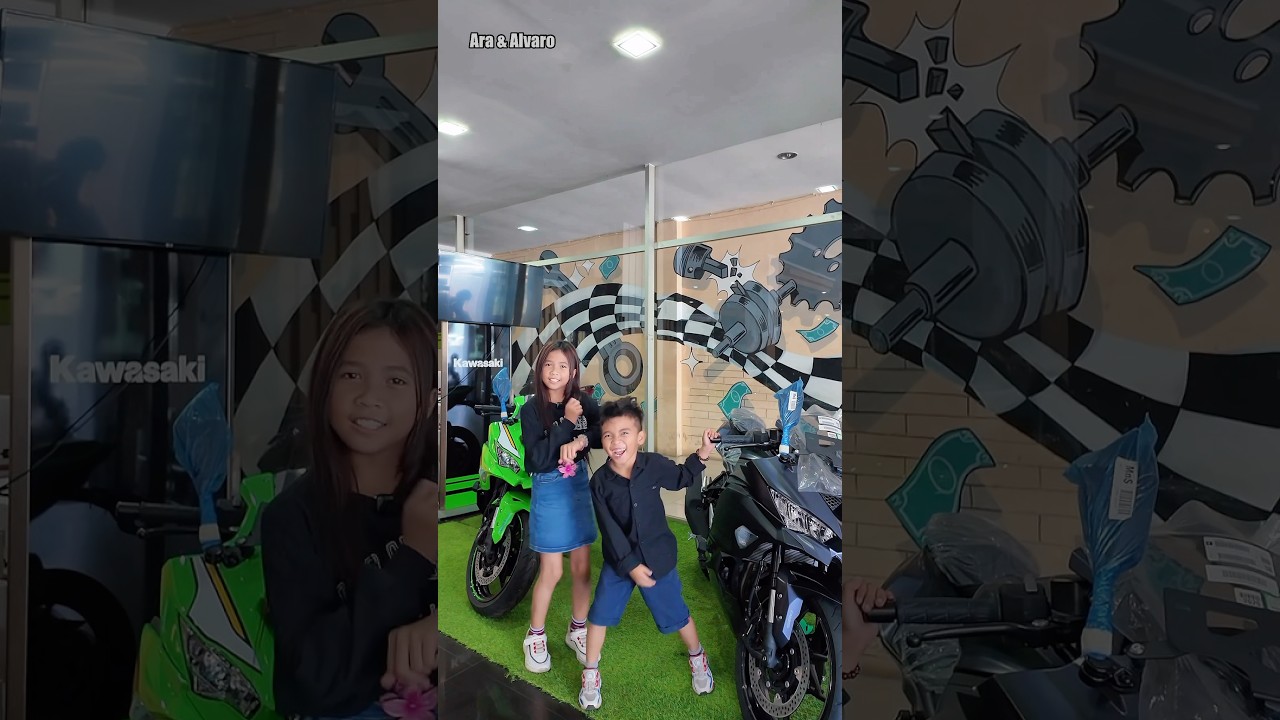 Teman teman kalau ada rezeki beli motor Kawasaki KLX ya #aradanalvaro #shorts #keripikkentangmasboy