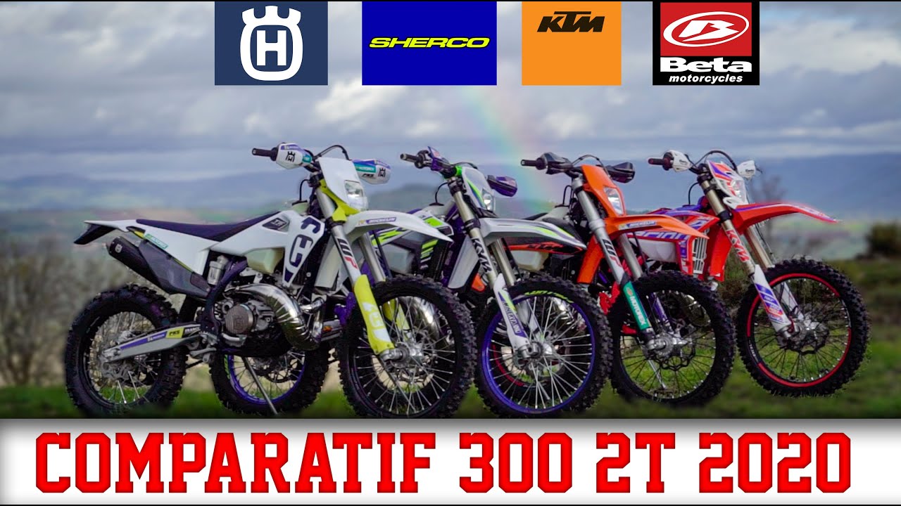 Essai Comparatif ENDURO 300 2T 2020 : KTM - HUSQVARNA - SHERCO - BETA