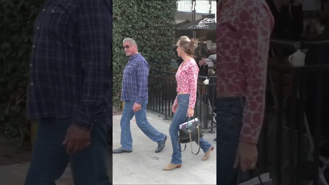Sylvester Stallone With His Wife Walks Goes Out To Eat In New York🍝#sylvesterstallone
