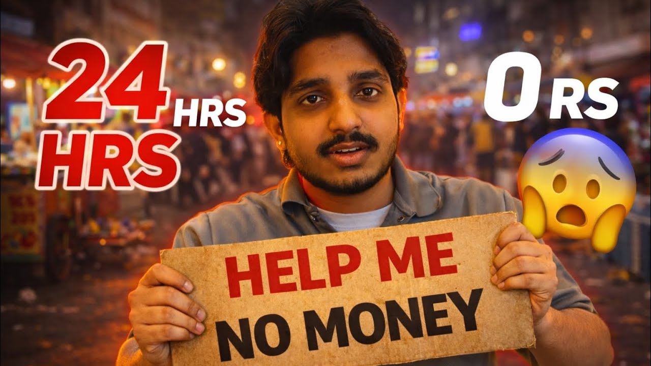 Living on 0 rupee for 24hour challenge |vlog-7|
