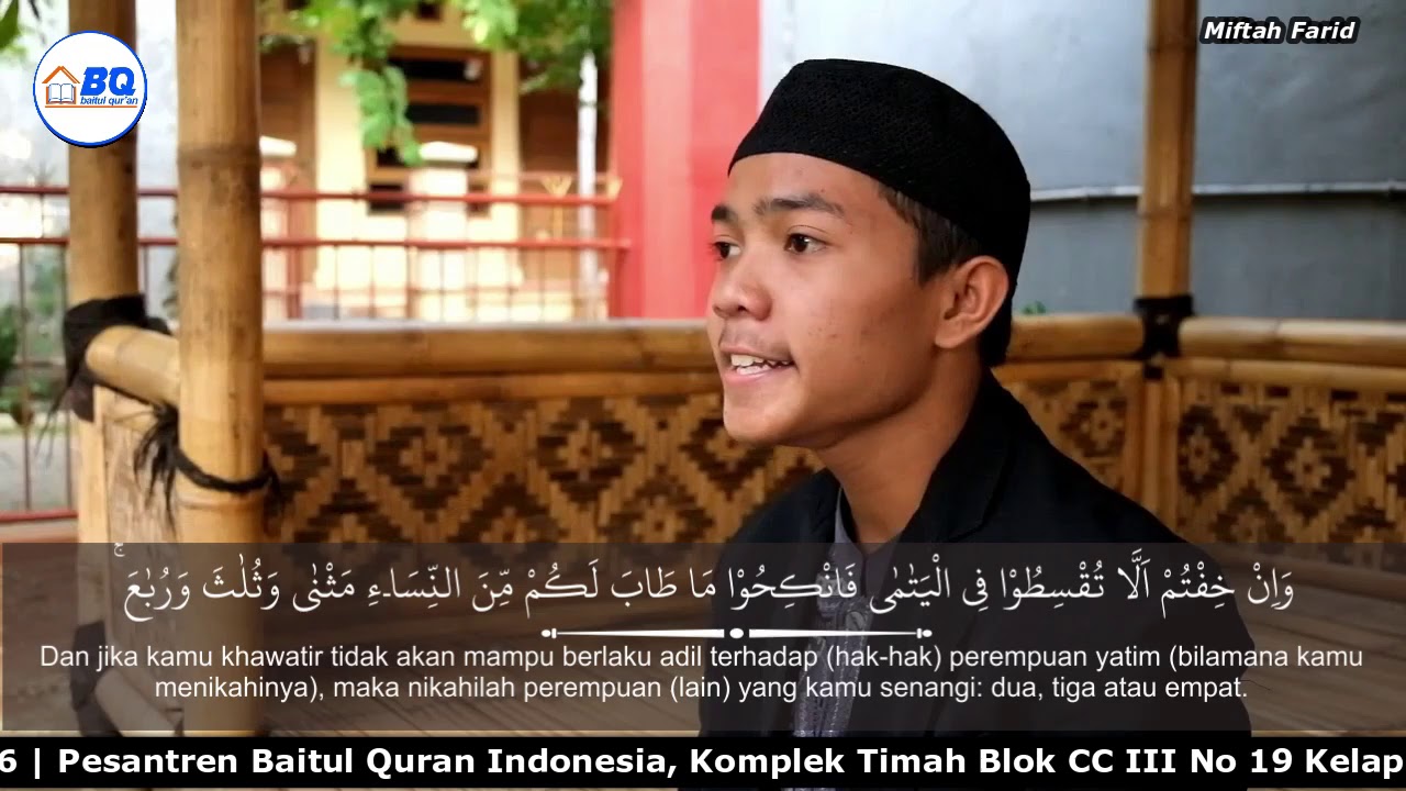 Murattal Surat An - Nisa Ayat 1-6 | Miftah Farid ( Baitul Quran Indonesia)