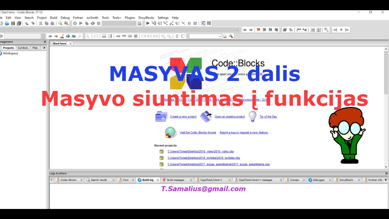 c++ / Masyvas 2 dalis. Masyvo siuntimas į funkcijas.