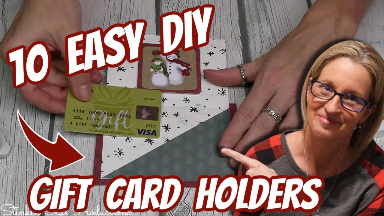 10 EASY DIY GIFT CARD HOLDERS on a BUDGET