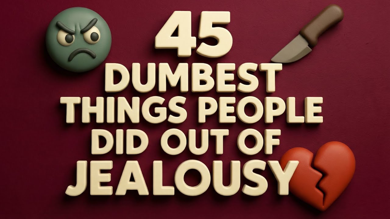 45 Dumbest Things People Did Out of Jealousy