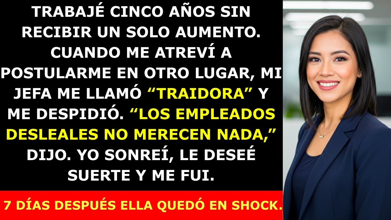 Me Despidieron Tras Cinco Años Sin Aumento por Postularme en Otro Lugar — Pero Ya Estaba Preparada