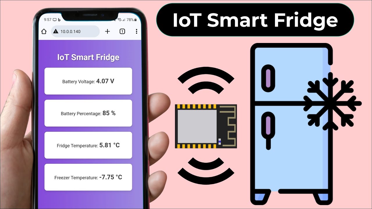 DIY IoT-enabled Smart Fridge Monitoring with ESP8266 WebServer