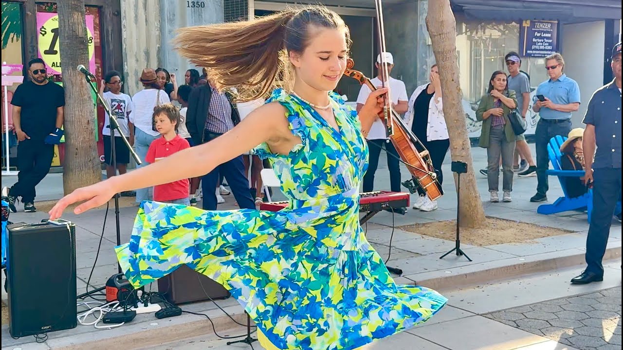 15 Year Old Karolina Protsenko plays on violin The Scientist - Coldplay