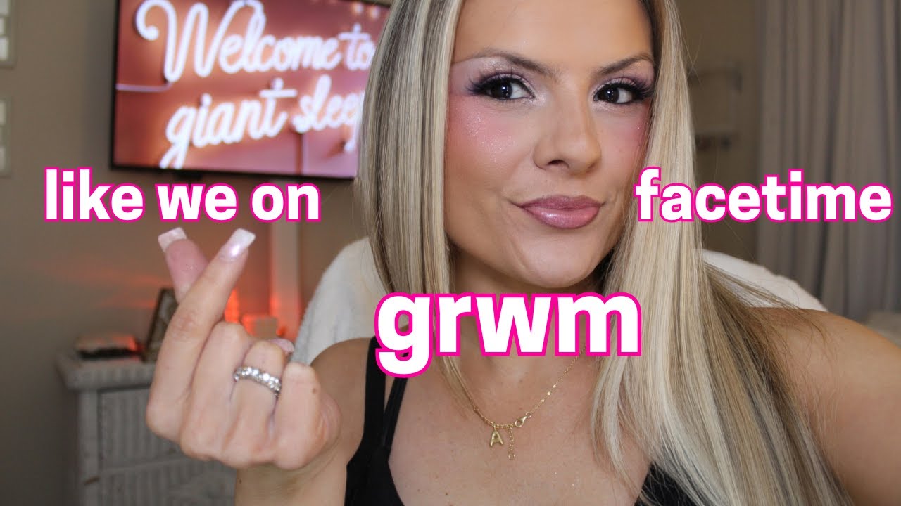 girly valentine's day makeup💘 facetime📱grwm